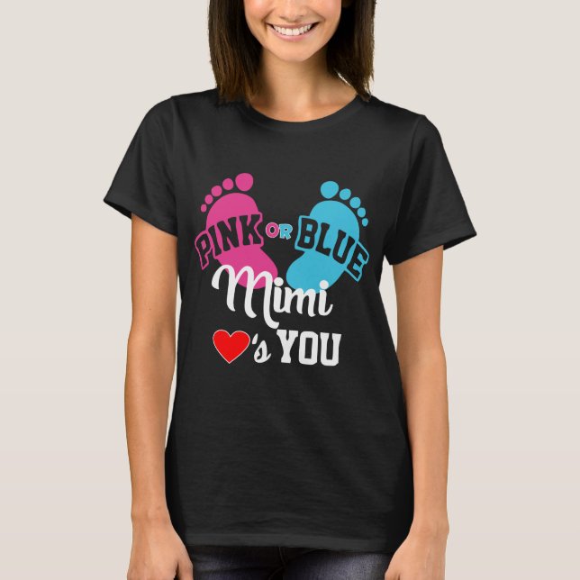 Camiseta Amores del rosa o del azul Mimi que usted género (Anverso)