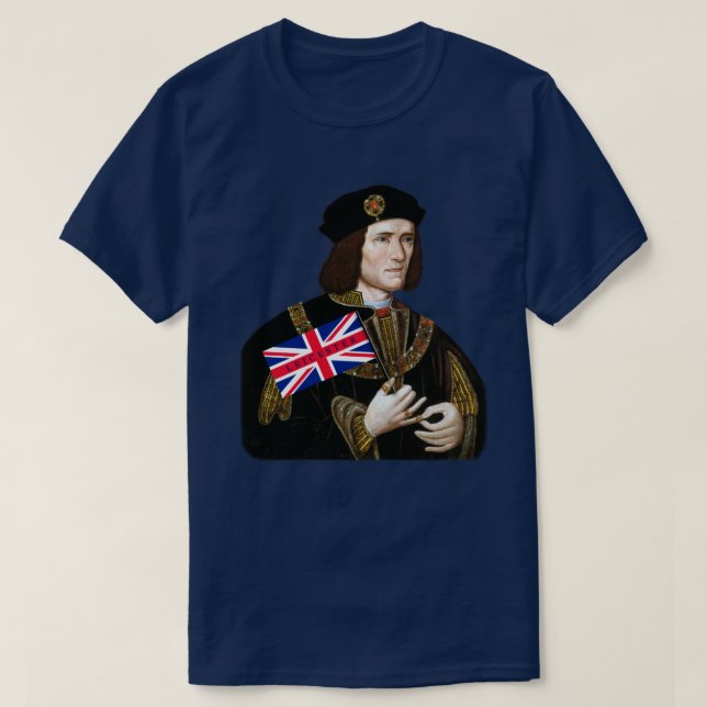 Camiseta Amores Leicester - Union Jack de rey Richard III (Diseño del anverso)