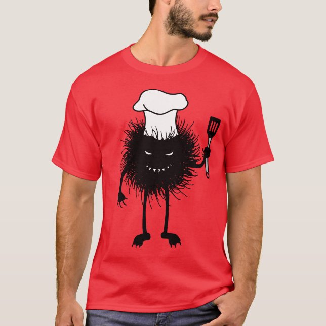 Camiseta Amores malvados del carácter del cocinero (Anverso)