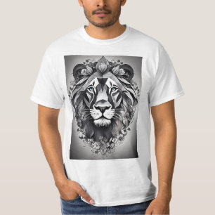 Camiseta amorosa para hombres con diseño de leones