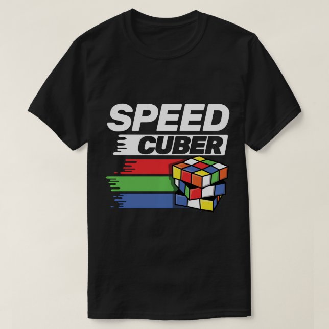 Camiseta Amortiguamiento De Rompecabezas De Velocidad Cubin (Diseño del anverso)