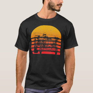 Camiseta Amortiguamiento del Tractor Retro de Sol Vintage