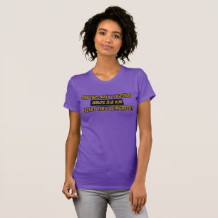 Camiseta Amos 3:3 KJV Biblia contra Escritura femenina