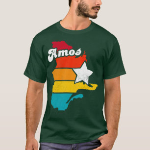 Camiseta Amos Quebec Canada Vintage Distresres Souvenir 2