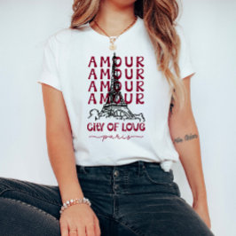 Camiseta Amour Ciudad del Amor París – Torre Eiffel