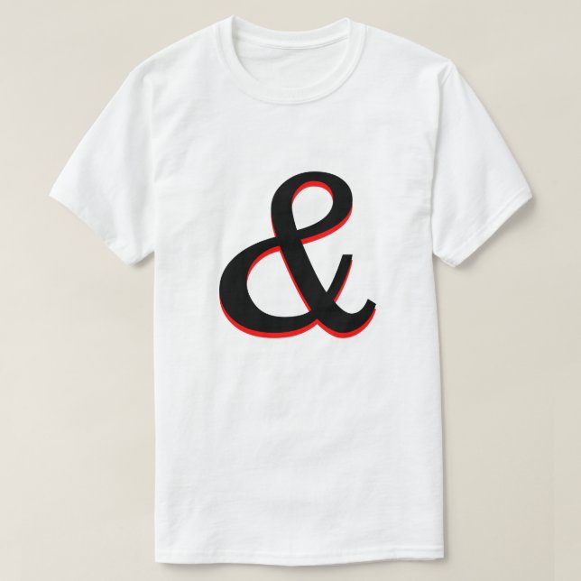 Camiseta Ampersand (&) (Diseño del anverso)