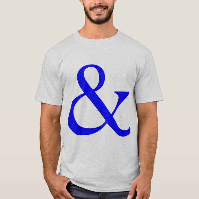 Camiseta Ampersand - Azul (Anverso)