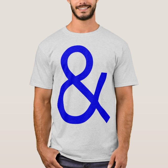 Camiseta Ampersand - Azul en la luz (Anverso)