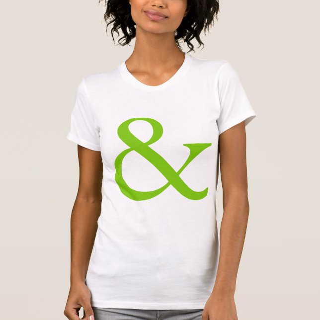 Camiseta Ampersand - Martian Green (Anverso)