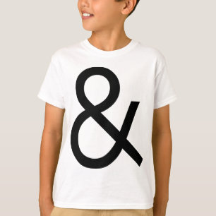 Camiseta Ampersand - Negro sobre la luz