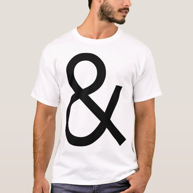 Camiseta Ampersand - Negro sobre la luz (Anverso)