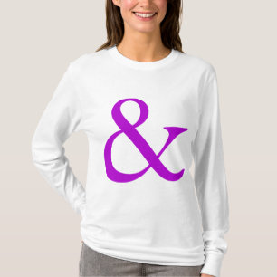 Camiseta Ampersand - Púrpura
