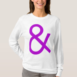 Camiseta Ampersand - Púrpura a la luz