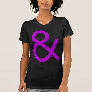 Camiseta Ampersand - Púrpura en la oscuridad