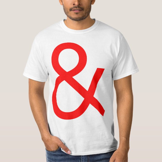 Camiseta Ampersand - Rojo en la luz (Anverso)