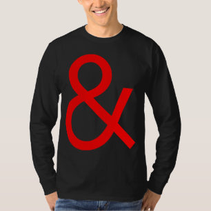 Camiseta Ampersand - Rojo en la oscuridad