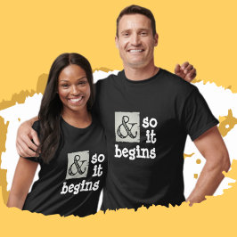 Camiseta Ampersor divertido y símbolo y así empieza a ser c