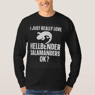 Camiseta Amphibian Biologist Just Really Love Hellbender Sa