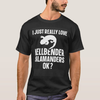 Camiseta Amphibian Biologist Just Really Love Hellbender Sa