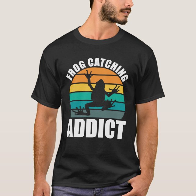 Camiseta Amphibian Frog Catching Addict Frog Hunting (Anverso)