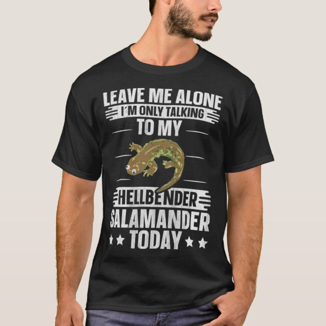 Camiseta Amphibian Herpetologist Only Talk To Hellbender Sa (Anverso)