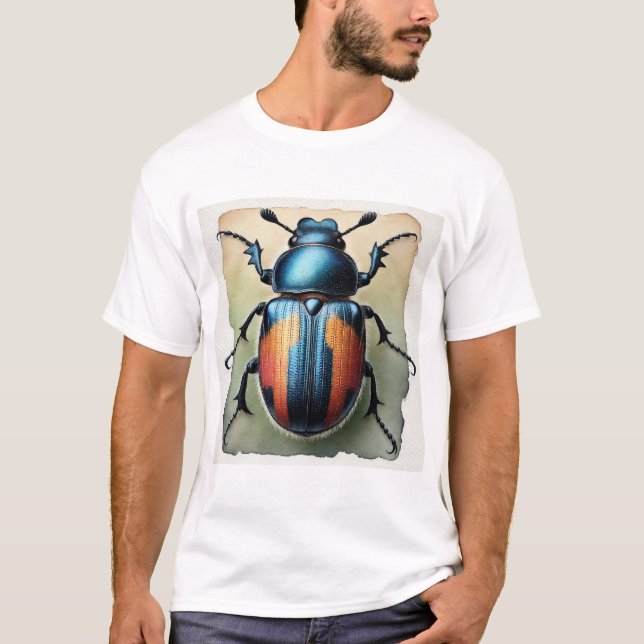 Camiseta Amphicerus Beetle 070724IREF109 - Watercolor (Anverso)