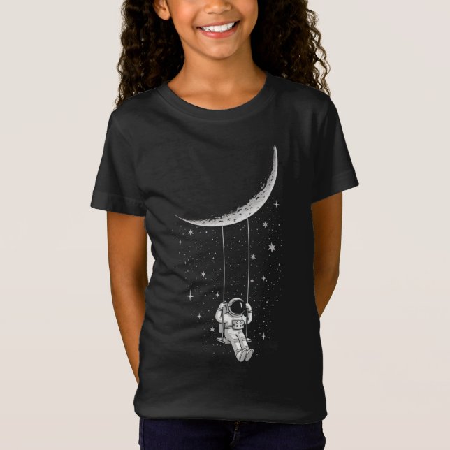 Camiseta amplia extensión de espacio llena de estrellas (Anverso)