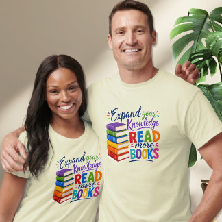 Camiseta Amplía tus Conocimientos - Lee Más Libros Unisex