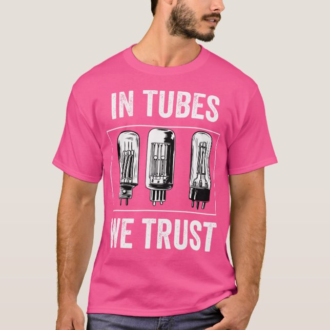 Camiseta Amplificador Amp de tubo de vacío Amplificador de  (Anverso)