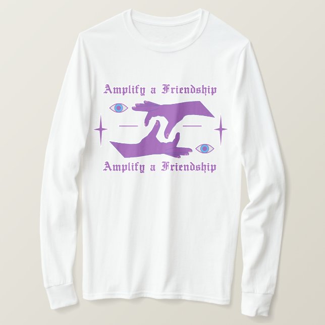 Camiseta Amplificar Una Amistad (Anverso del diseño)