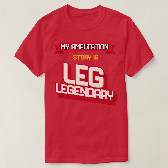 Camiseta Amptua protésica y amputación en las piernas Li (Diseño del anverso)