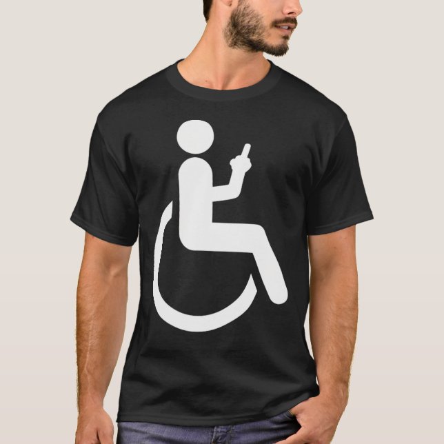 Camiseta Ampu Humor silla de ruedas para discapacitados div (Anverso)