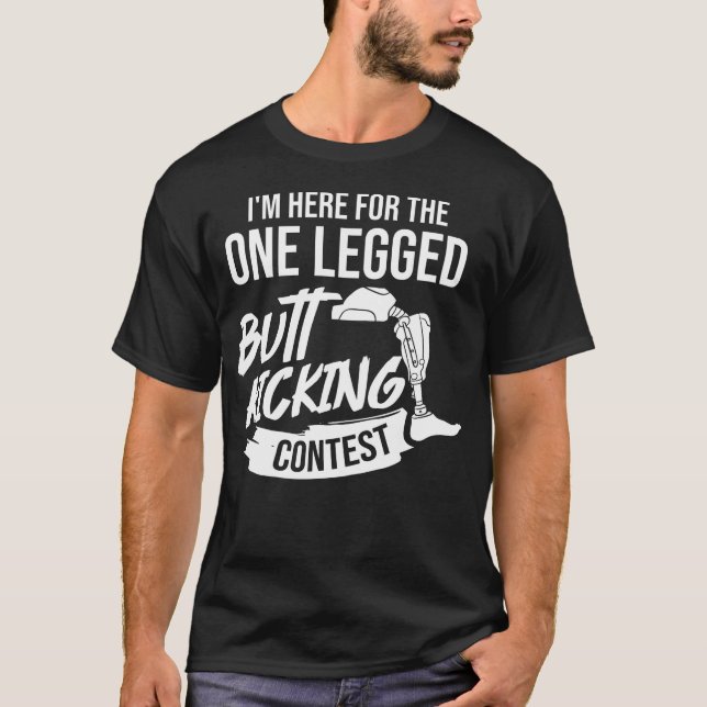 Camiseta Amputación de la pierna de regalo protésico de la  (Anverso)