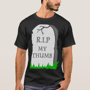 Camiseta Amputación del Pulgar de Amputación QEPD mi dedo d
