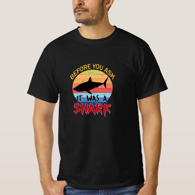 Camiseta Amputación divertida cirugía Humor de tiburón (Anverso)