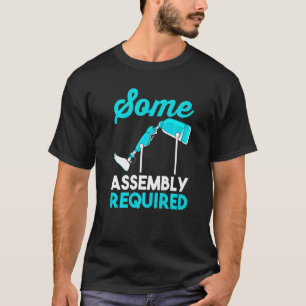 Camiseta Amputación divertida de la pierna amputada Req de