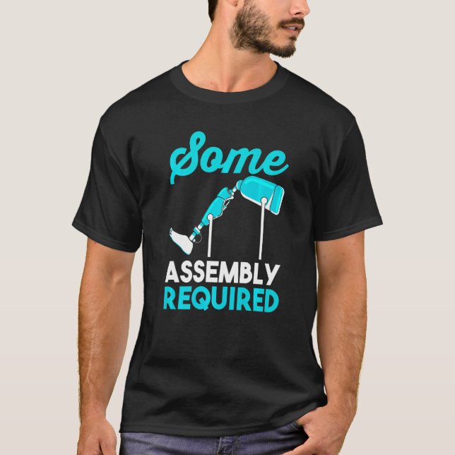 Camiseta Amputación divertida de la pierna amputada Req de  (Anverso)