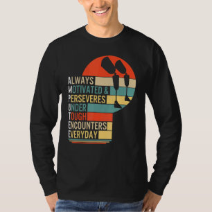 Camiseta Amputación Siempre Motivada Y Persevera Prosma De 