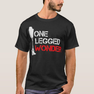 Camiseta Amputado divertido de pierna Pierna amputada Marav