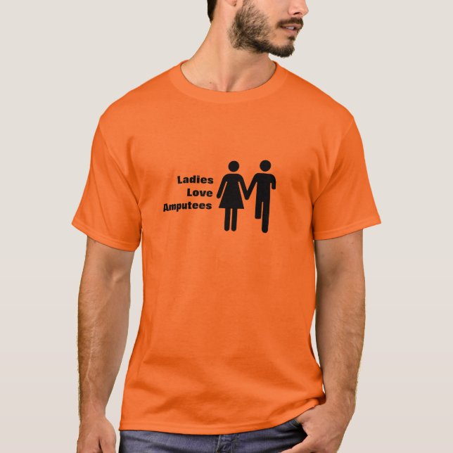 Camiseta Amputados del amor de las señoras (Anverso)