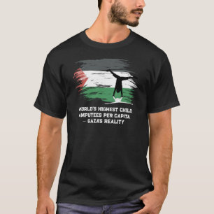 Camiseta Amputados infantiles per cápita más altos del mund