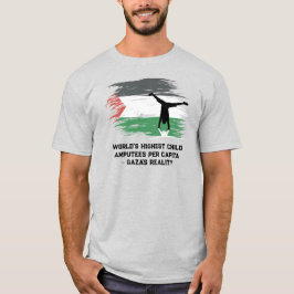 Camiseta Amputados infantiles per cápita más altos del mund