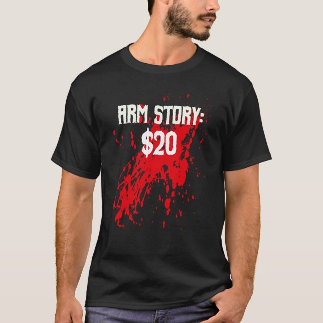Camiseta Amputee Arm Story Amputation Surgery Humor Joke (Anverso)