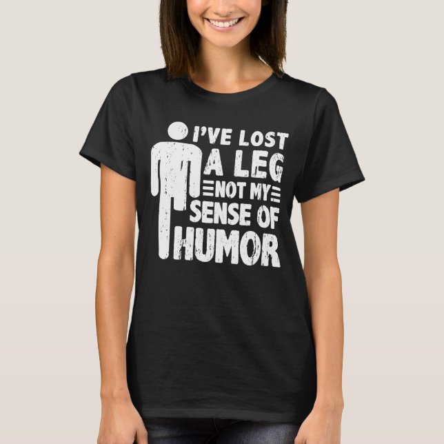 Camiseta Amputee de la pierna protésica (Anverso)