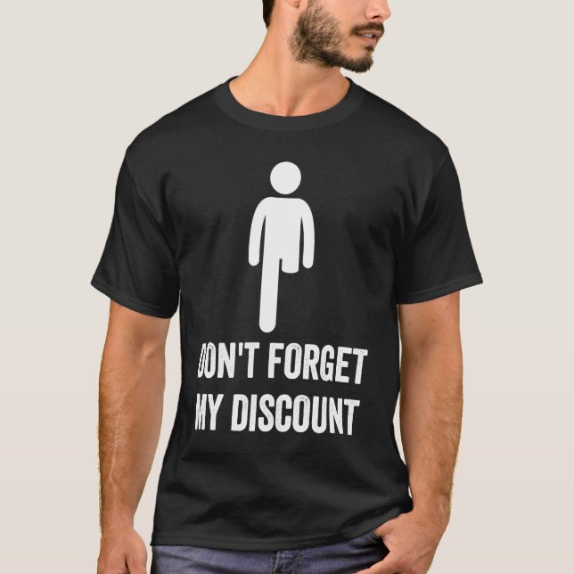 Camiseta Amputee de Pierna No Olvide Mi Cumpleaños Meme de  (Anverso)