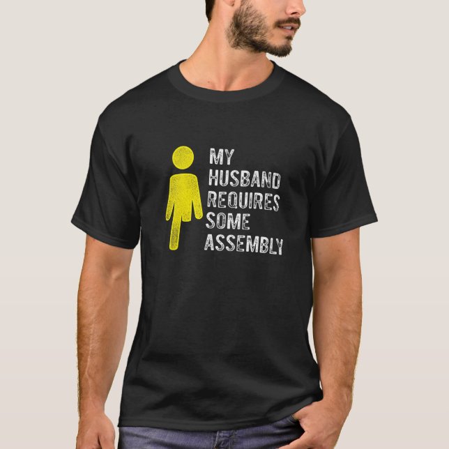 Camiseta Amputee Humor Husband Assembly Leg Arm  Recovery   (Anverso)