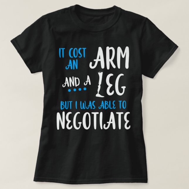Camiseta Amputee Humor Leg Arm Graciosa Recuperación Premiu (Diseño del anverso)