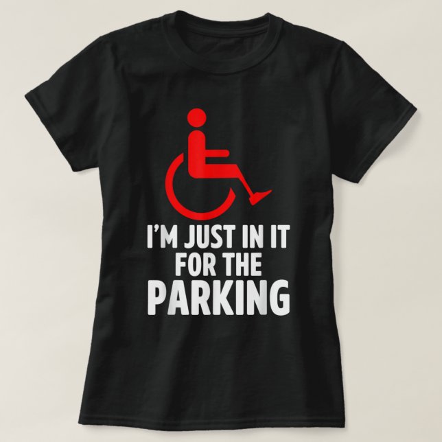 Camiseta Amputee Humor Parking Leg Arm Graciosos Regalos De (Diseño del anverso)