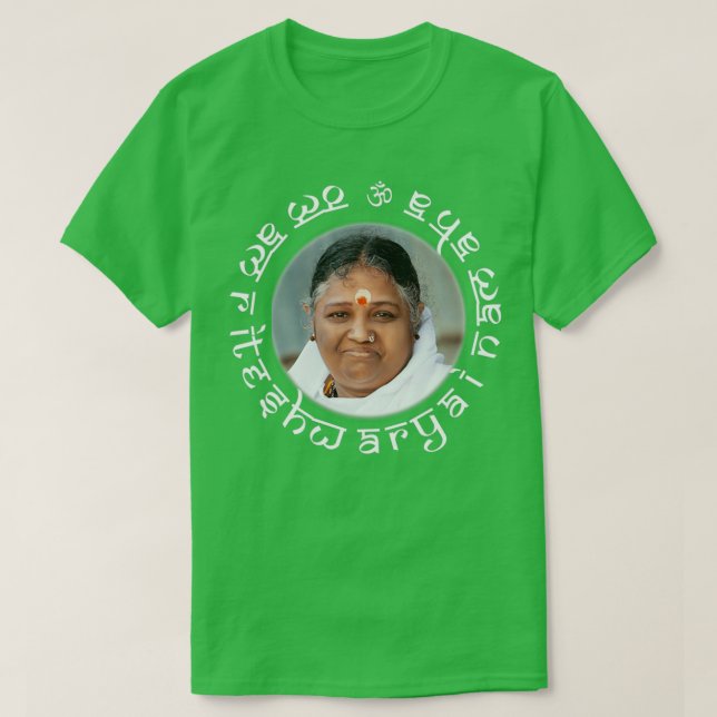 Camiseta Amritanandamayi Amma Om Amriteshwaraye Namaha (Diseño del anverso)