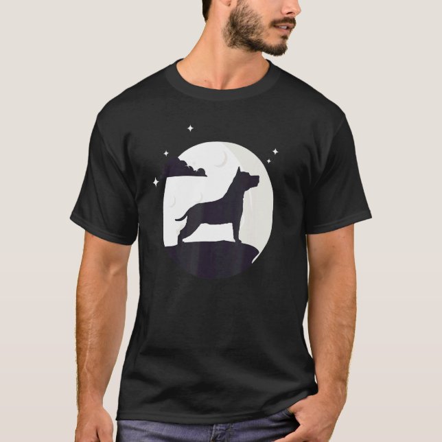 Camiseta Amstaff American Staffordshire Terrier Retro (Anverso)